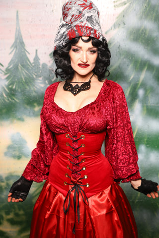 Torian Corset in Red Velvet - Day 4 of 12 Days of Christmas