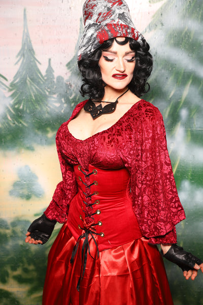 Torian Corset in Red Velvet - Day 4 of 12 Days of Christmas
