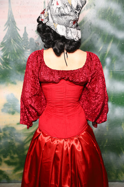 Torian Corset in Red Velvet - Day 4 of 12 Days of Christmas