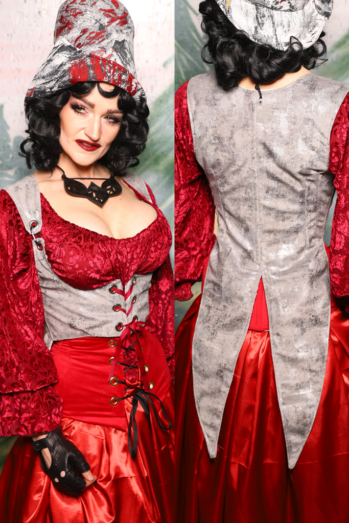 Tailed Cropped Vixen in Silver Metallic Armor - Day 4 of 12 Days of Christmas