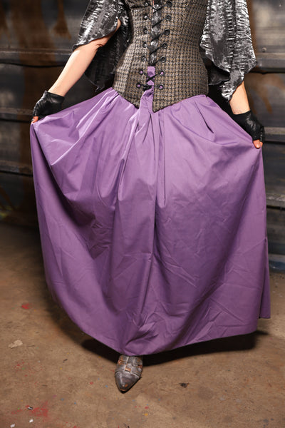 24. Tulip Skirt in Lilac Cotton - THE HEXES, HEMS & HYSTERIA COLLECTION