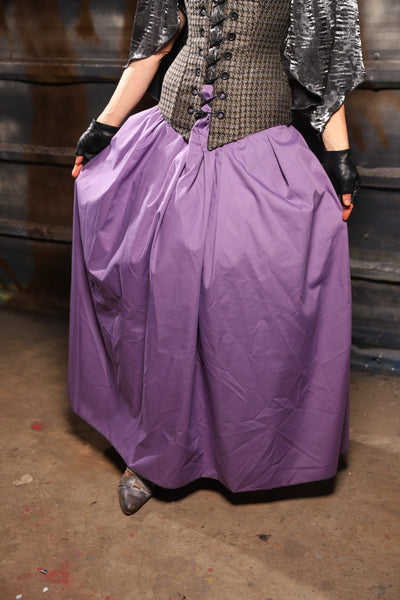 24. Tulip Skirt in Lilac Cotton - THE HEXES, HEMS & HYSTERIA COLLECTION