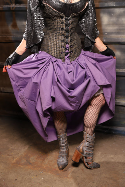 24. Tulip Skirt in Lilac Cotton - THE HEXES, HEMS & HYSTERIA COLLECTION