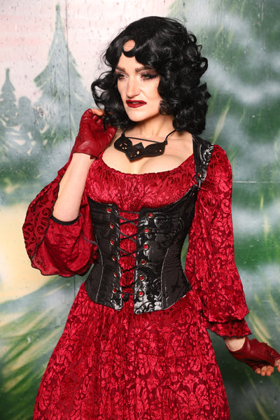Maiden Bodice in Black & Silver Medallion - Day 4 of 12 Days of Christmas