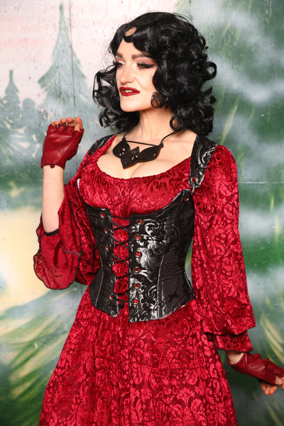 Maiden Bodice in Black & Silver Medallion - Day 4 of 12 Days of Christmas
