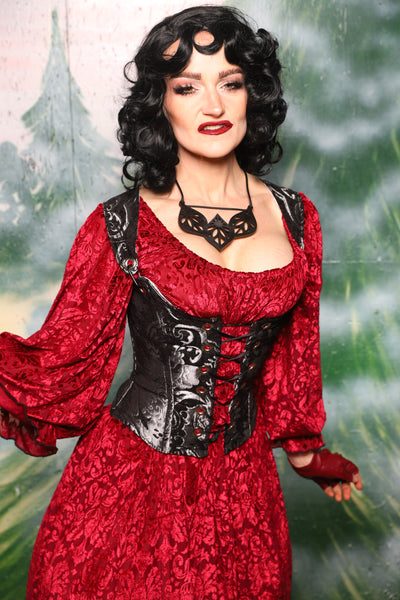 Maiden Bodice in Black & Silver Medallion - Day 4 of 12 Days of Christmas