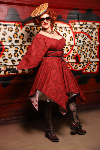 15. Fairy Dress in Red Marble - The Lipstick and Caviar Collection