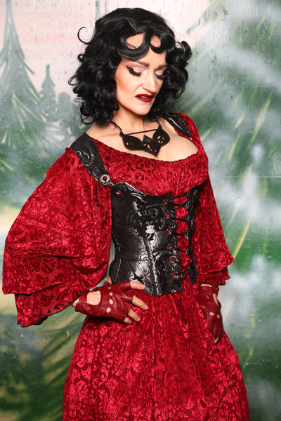 Maiden Bodice in Black & Silver Medallion - Day 4 of 12 Days of Christmas