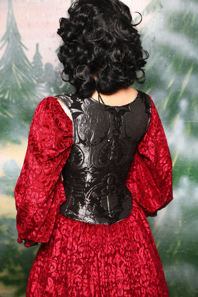Maiden Bodice in Black & Silver Medallion - Day 4 of 12 Days of Christmas
