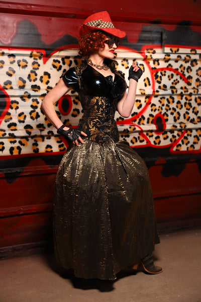 40. Tulip Skirt in Thorn Crushed Iridescent Shimmer - The Lipstick and Caviar Collection