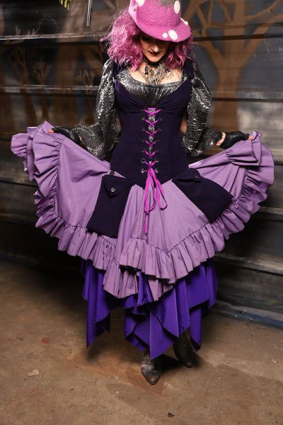 29. Pocket in Blackberry Jam Velvet - THE HEXES, HEMS & HYSTERIA COLLECTION