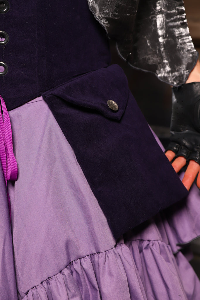 29. Pocket in Blackberry Jam Velvet - THE HEXES, HEMS & HYSTERIA COLLECTION