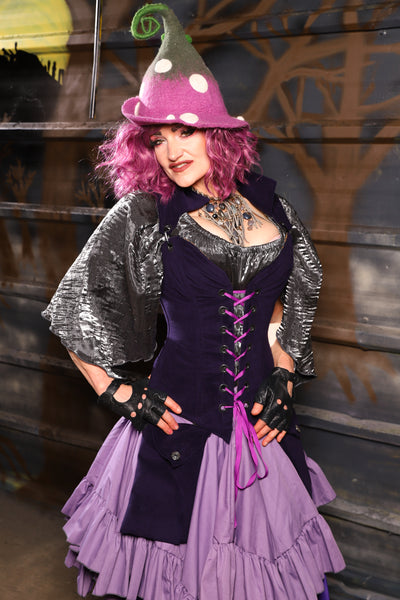 29. Pocket in Blackberry Jam Velvet - THE HEXES, HEMS & HYSTERIA COLLECTION