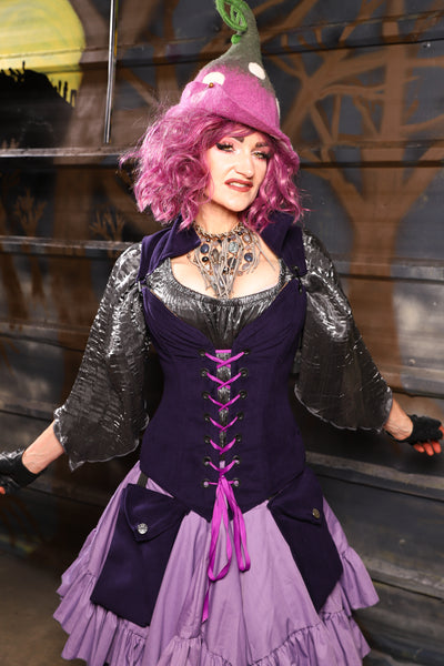 29. Pocket in Blackberry Jam Velvet - THE HEXES, HEMS & HYSTERIA COLLECTION