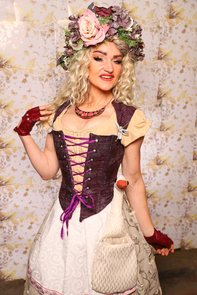 21. Elizabethan Corset in Bramble Upholstry - Oktoberfest Sets Collection