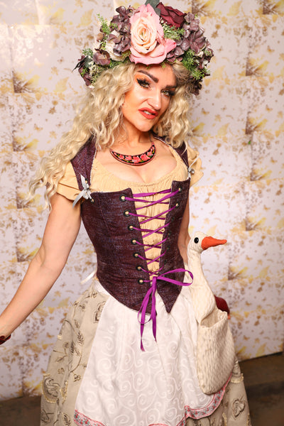 21. Elizabethan Corset in Bramble Upholstry - Oktoberfest Sets Collection