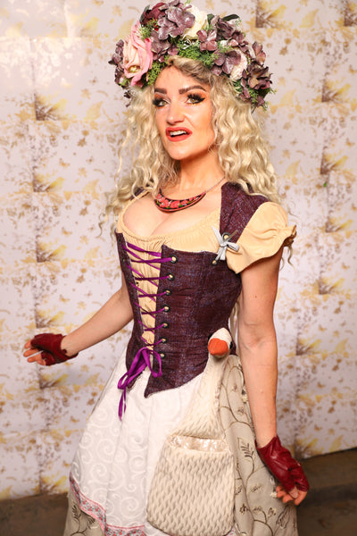 21. Elizabethan Corset in Bramble Upholstry - Oktoberfest Sets Collection