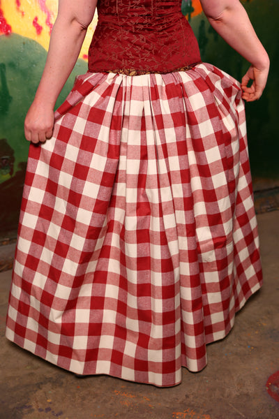 Tulip Skirt in Picnic Blanket Gingham - A-Tisket A-Tasket Collection