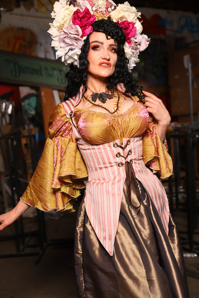 12. Artemis Underbust Corset in Strawberry Taffy Stripe - The Artemis Collection