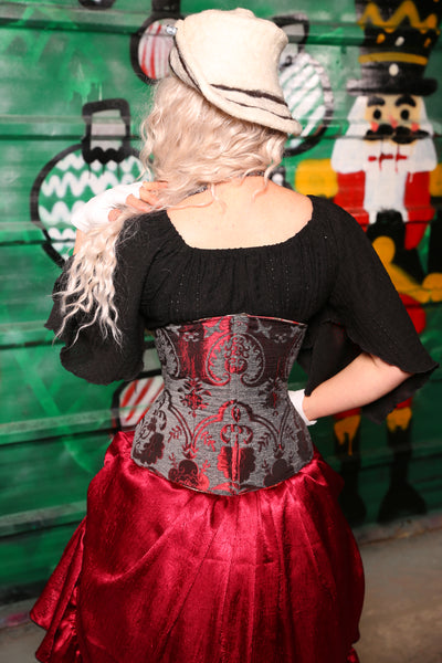 Petite Wench Corset  in Bloodstone - The "Belsnickel's Beauty" Collection