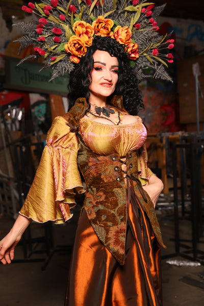 27. Tulip Skirt in Copper Taffeta - The Artemis Collection
