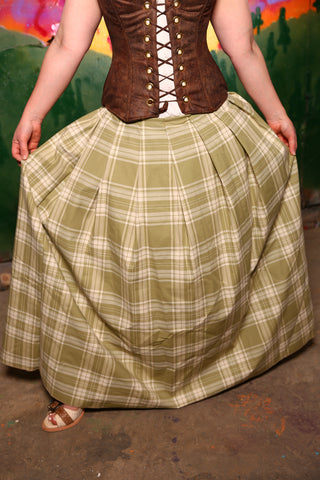 Tulip Skirt in Big Springs Park Plaid - A-Tisket A-Tasket Collection