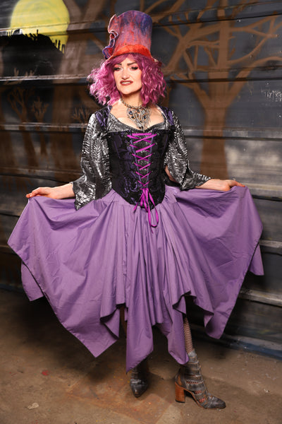 33. Fairy Skirt in Lilac Cotton - THE HEXES, HEMS & HYSTERIA COLLECTION