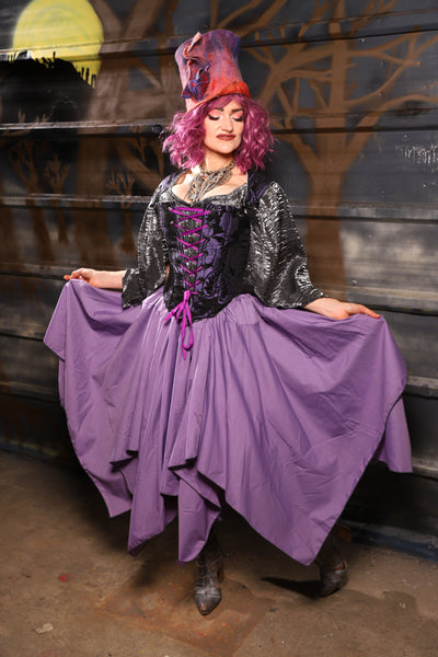 33. Fairy Skirt in Lilac Cotton - THE HEXES, HEMS & HYSTERIA COLLECTION