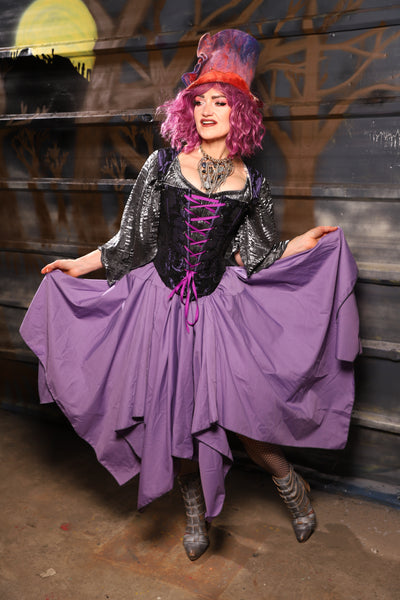 33. Fairy Skirt in Lilac Cotton - THE HEXES, HEMS & HYSTERIA COLLECTION