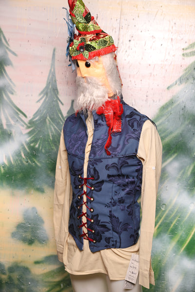 Men's Flynn Vest in Blue Floral - Day 8 of 12 Days of Damsel Christmas 2025