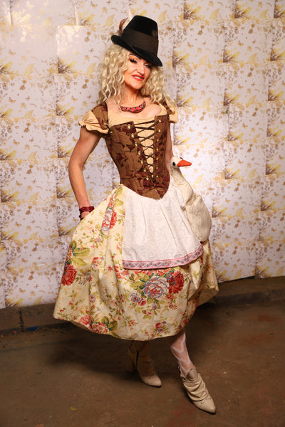 11. Oktoberfest Set #11: Elizabethan Corset + Hobbit Tulip Skirt + Apron *blouse sold separately* - Oktoberfest Sets Collection