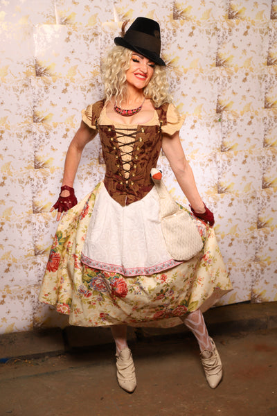11. Oktoberfest Set #11: Elizabethan Corset + Hobbit Tulip Skirt + Apron *blouse sold separately* - Oktoberfest Sets Collection