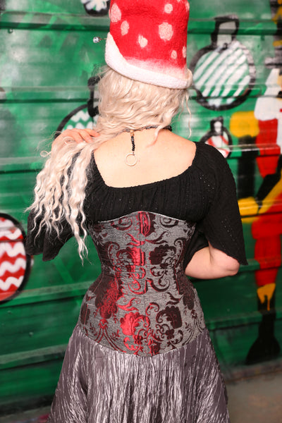 Torian Corset In Bloodstone - The "Belsnickel's Beauty" Collection