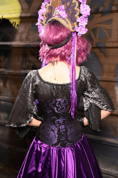 15. Petite Wench in Black & Purple Medallion - THE HEXES, HEMS & HYSTERIA COLLECTION