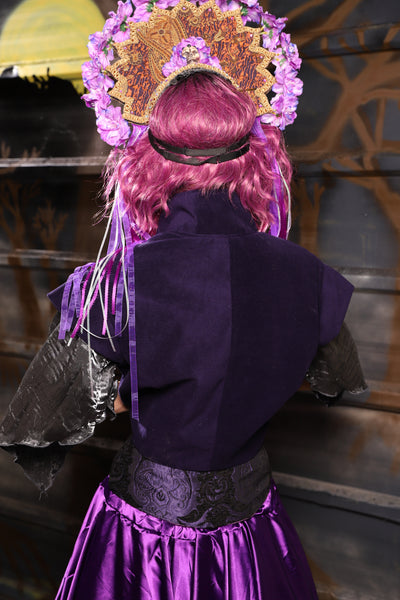 10. Marauder Vest in Blackberry Jam Velvet - THE HEXES, HEMS & HYSTERIA COLLECTION