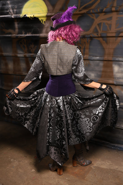 36. Fairy Skirt in Sterling Night Filigree - THE HEXES, HEMS & HYSTERIA COLLECTION