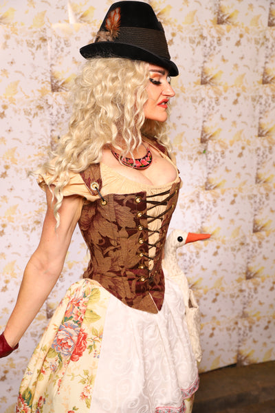 11. Oktoberfest Set #11: Elizabethan Corset + Hobbit Tulip Skirt + Apron *blouse sold separately* - Oktoberfest Sets Collection