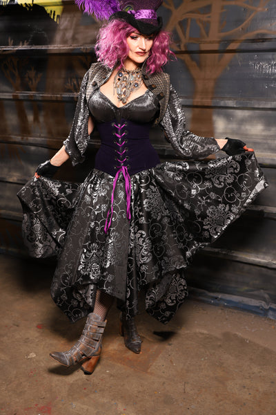 36. Fairy Skirt in Sterling Night Filigree - THE HEXES, HEMS & HYSTERIA COLLECTION