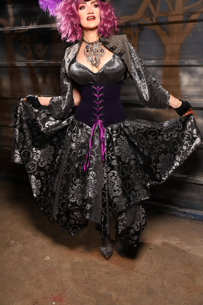 36. Fairy Skirt in Sterling Night Filigree - THE HEXES, HEMS & HYSTERIA COLLECTION