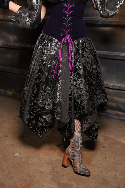 36. Fairy Skirt in Sterling Night Filigree - THE HEXES, HEMS & HYSTERIA COLLECTION