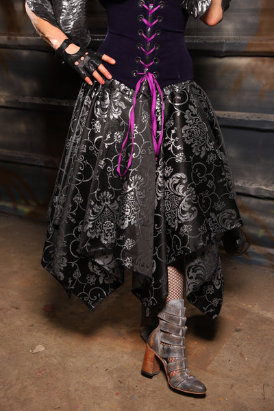 36. Fairy Skirt in Sterling Night Filigree - THE HEXES, HEMS & HYSTERIA COLLECTION