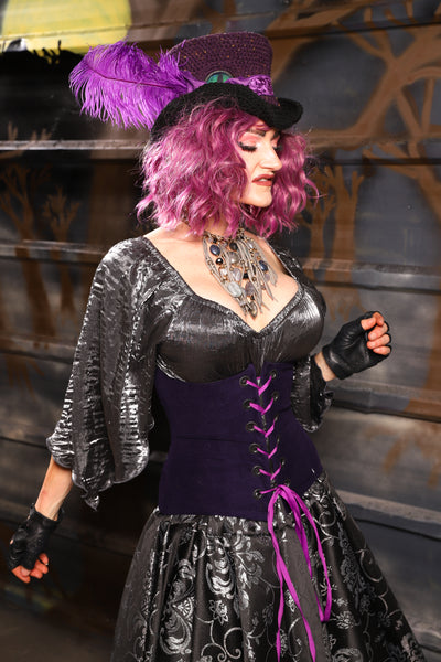 14. Petite Wench in Blackberry Jam Velvet - THE HEXES, HEMS & HYSTERIA COLLECTION