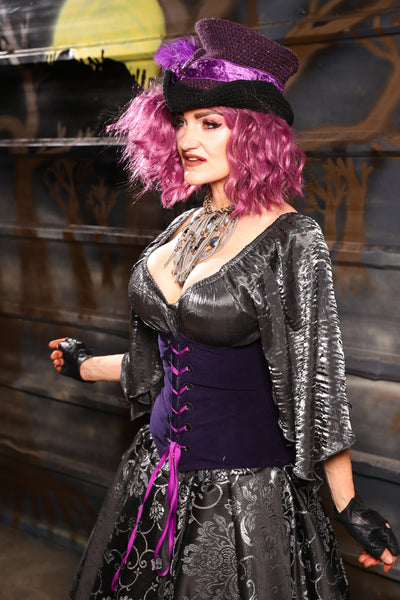 14. Petite Wench in Blackberry Jam Velvet - THE HEXES, HEMS & HYSTERIA COLLECTION