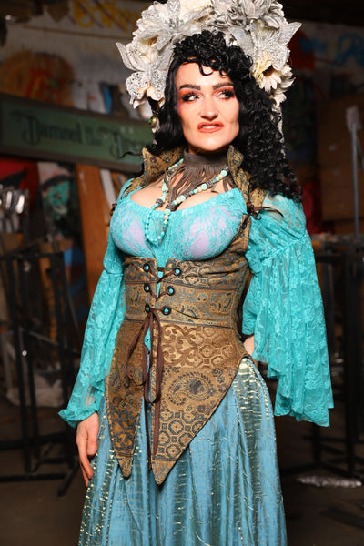 13. Artemis Underbust Corset in Relics of Atlantis - The Artemis Collection