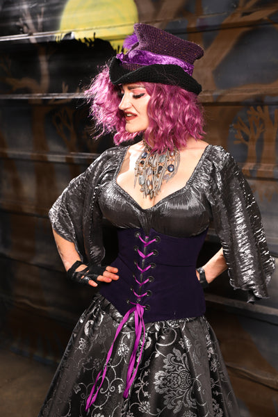 14. Petite Wench in Blackberry Jam Velvet - THE HEXES, HEMS & HYSTERIA COLLECTION