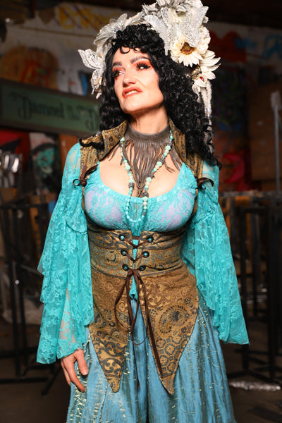 13. Artemis Underbust Corset in Relics of Atlantis - The Artemis Collection
