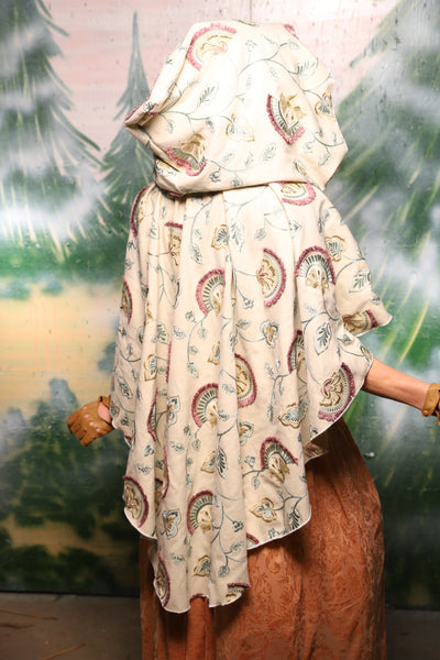 Long Shawl Coat Cloak In Smitten Embroidery- Day 9 of 12 Days of Christmas