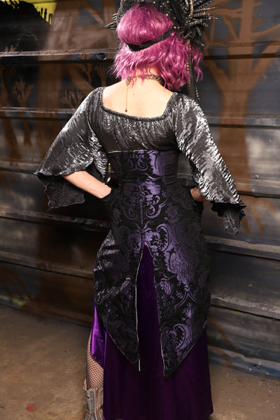 01. PETITE Siren in Black & Purple Medallion - THE HEXES, HEMS & HYSTERIA COLLECTION