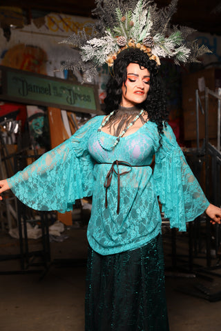 14. Flounce Blouse in Tiffany Lace - The Artemis Collection