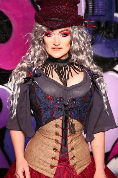 Cropped Marie Bodice in Spiderman Medallion - "13 Days of Halloween 2024" Day 13